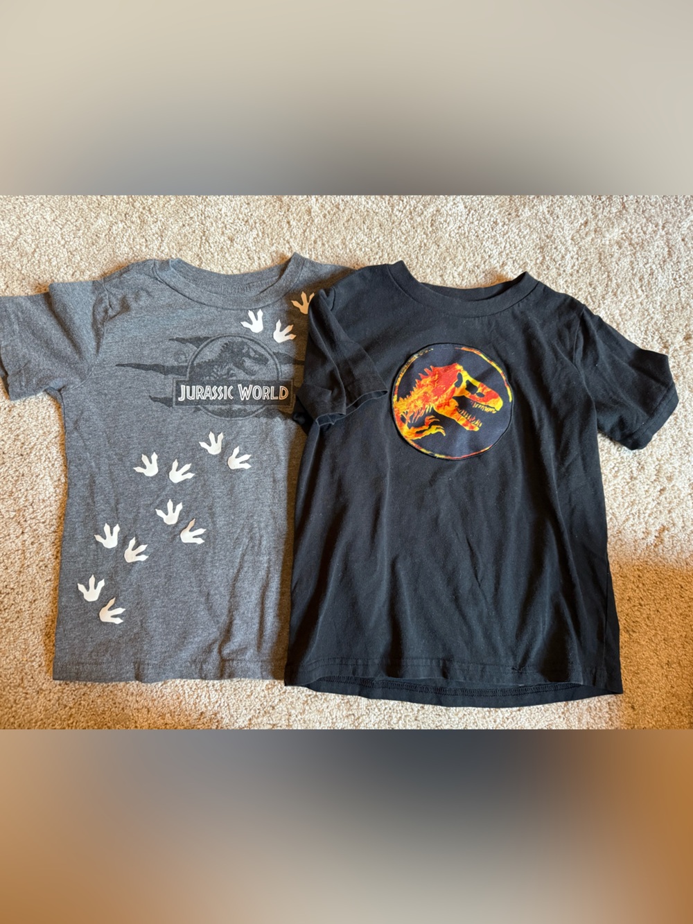 Kids Black and Gray Graphic Tee Set